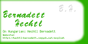 bernadett hechtl business card